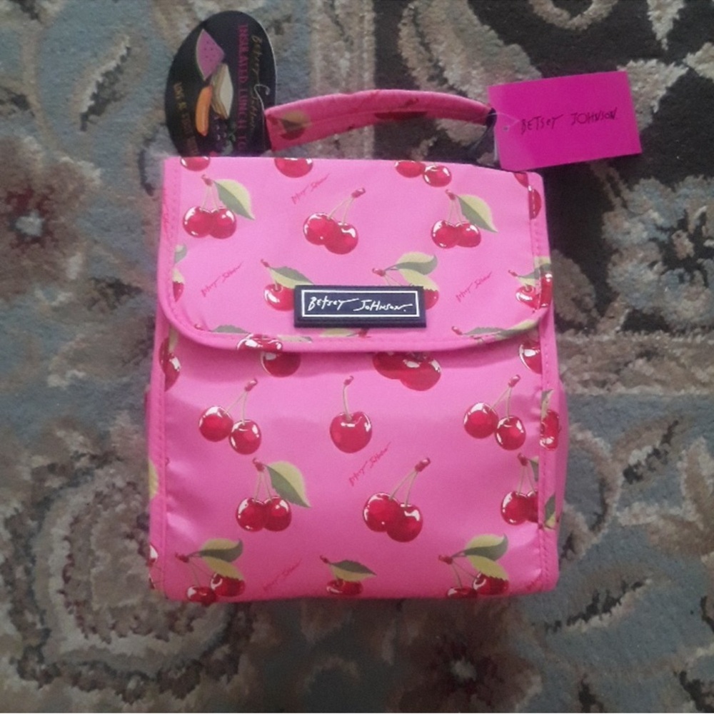 Betsey Johnson Cherry Lunch Tote! - Picture 6 of 8